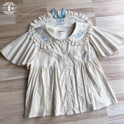 Miss Point Tea Party Flying Sleeve and Long Sleeve Blouse(Reservation/Full Payment Without Shipping)